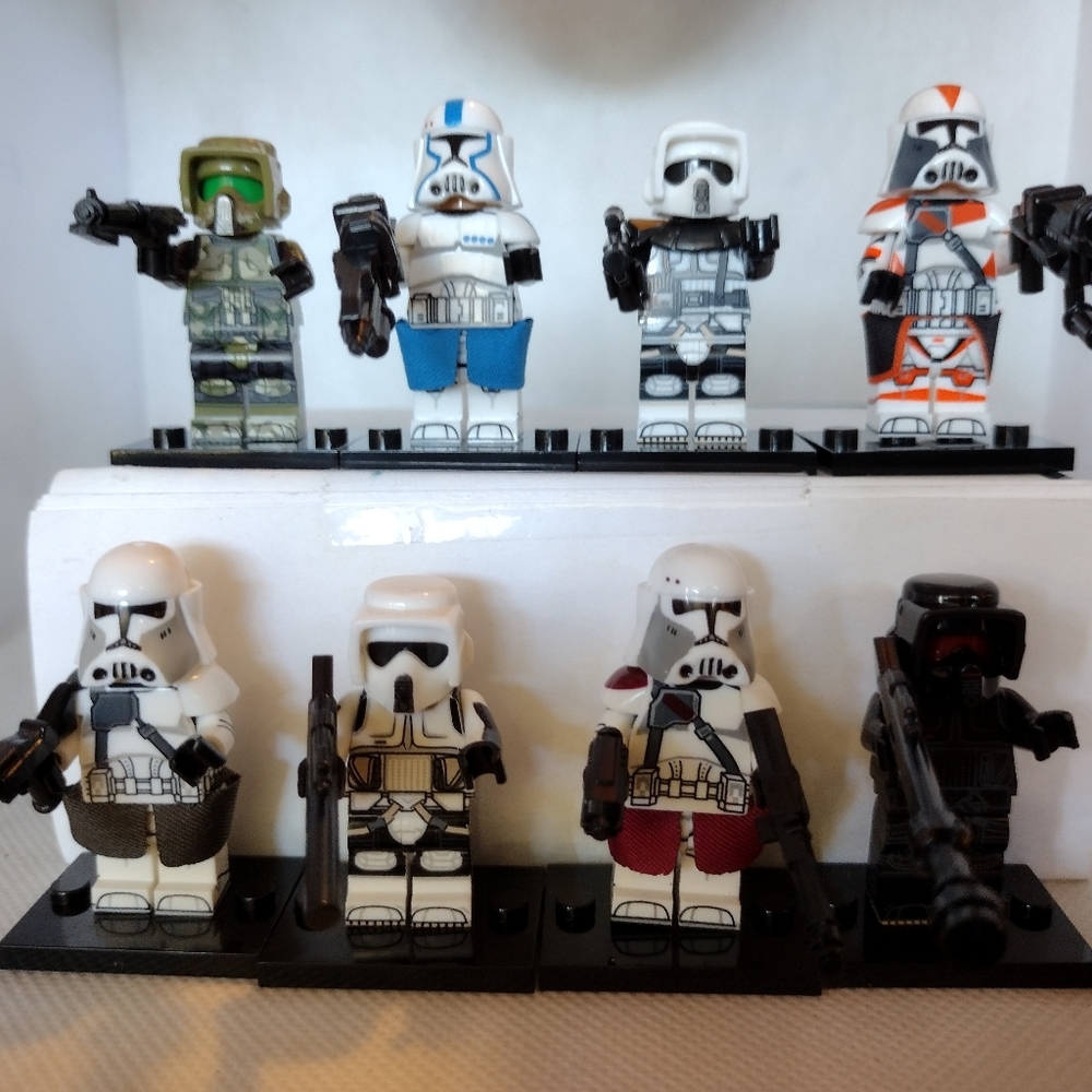 Clone Troopers custom set Heavy Assault Troopers and Scout Troopers